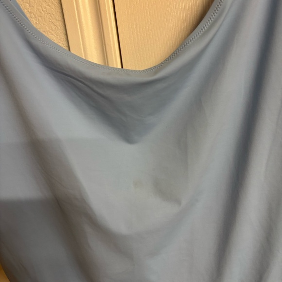 SKIMS Essential Scoop Neck Bodysuit Iris Blue Size 4X - Picture 3 of 5